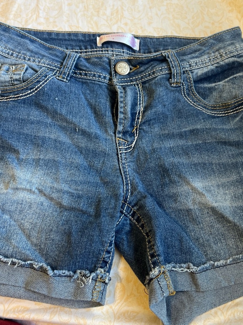 No Boundaries Women's Blue Denim Jean Shorts Size 9